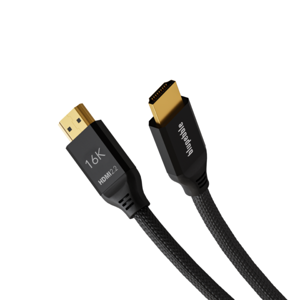 BLUPEBBLE 16K HDMI TO HDMI 2.2 ALUMINUM HOUSING SUPPORT 16K/60Z CABLE 2M BLACK BP-HD16KGEN2-AG2-BK