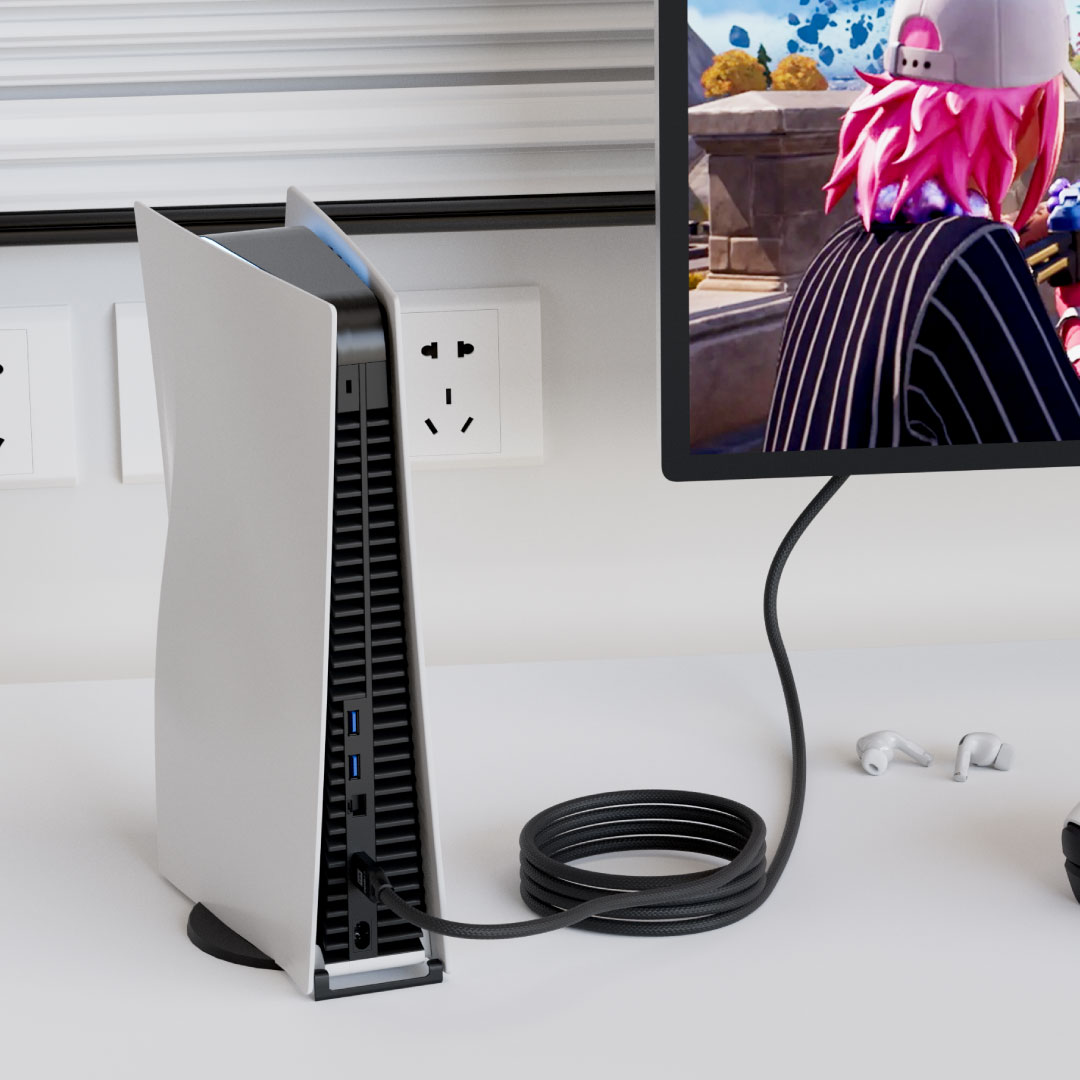 BLUPEBBLE 16K HDMI TO HDMI 2.2 ALUMINUM HOUSING SUPPORT 16K/60Z CABLE 2M BLACK BP-HD16KGEN2-AG2-BK thumbnail 5