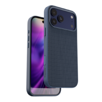BLUPEBBLE IPHONE 17 PRO WEAVON CASE WITH MAGSAFE NAVY BP-IPWVN17PRO-NVY