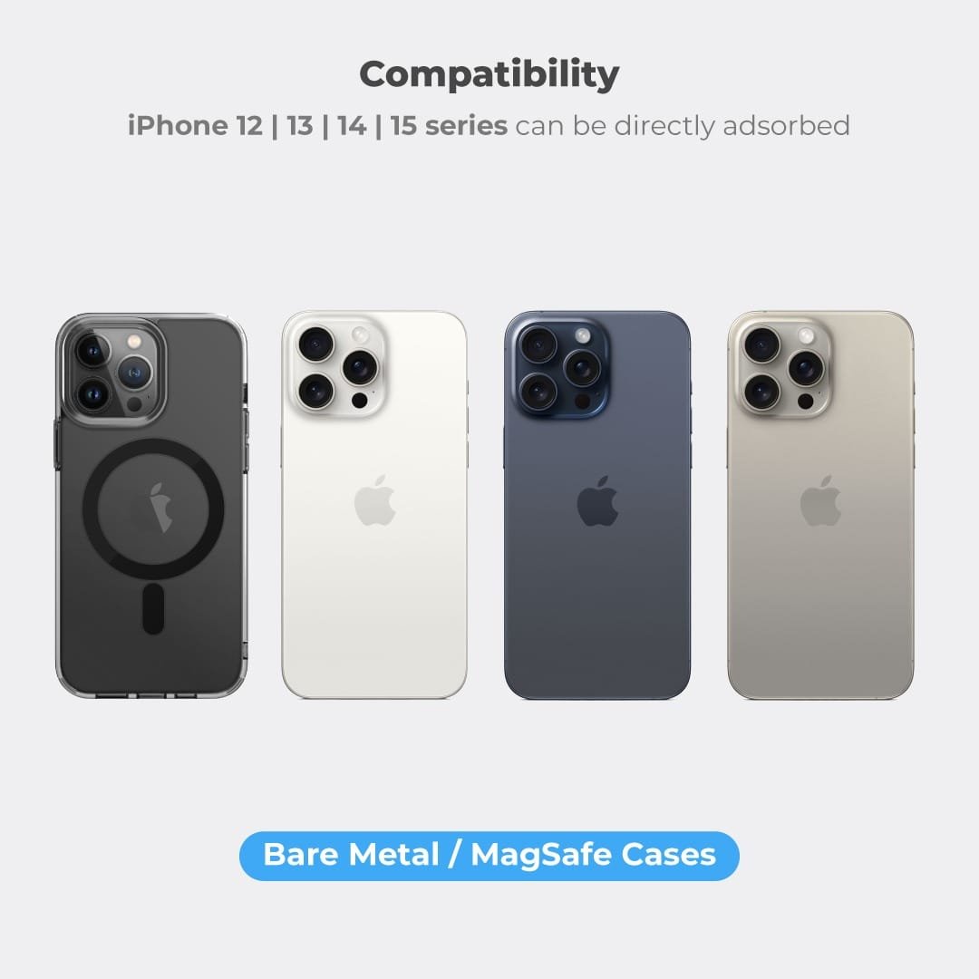BLUPEBBLE LUMI MAG MAGNETIC ALUMINIUM ALLOY STAND WITH LED LIGHT GREY BP-LUMIMAG-GY thumbnail 11
