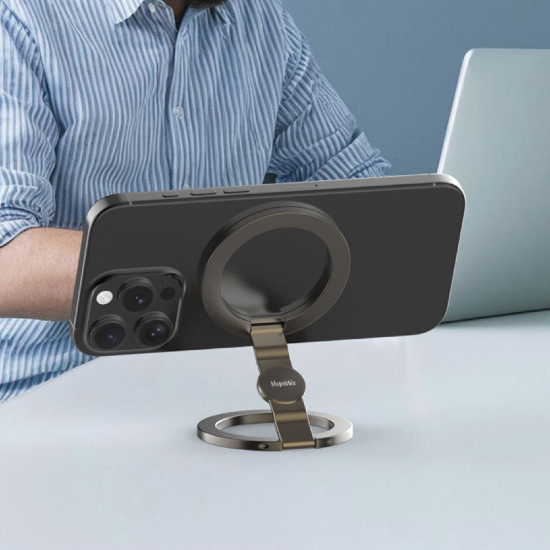 BLUPEBBLE MAGCLICK MAGSAFE COMPATIBLE RING HOLDER GUN METAL BP-MAGCLICK-GM thumbnail 5