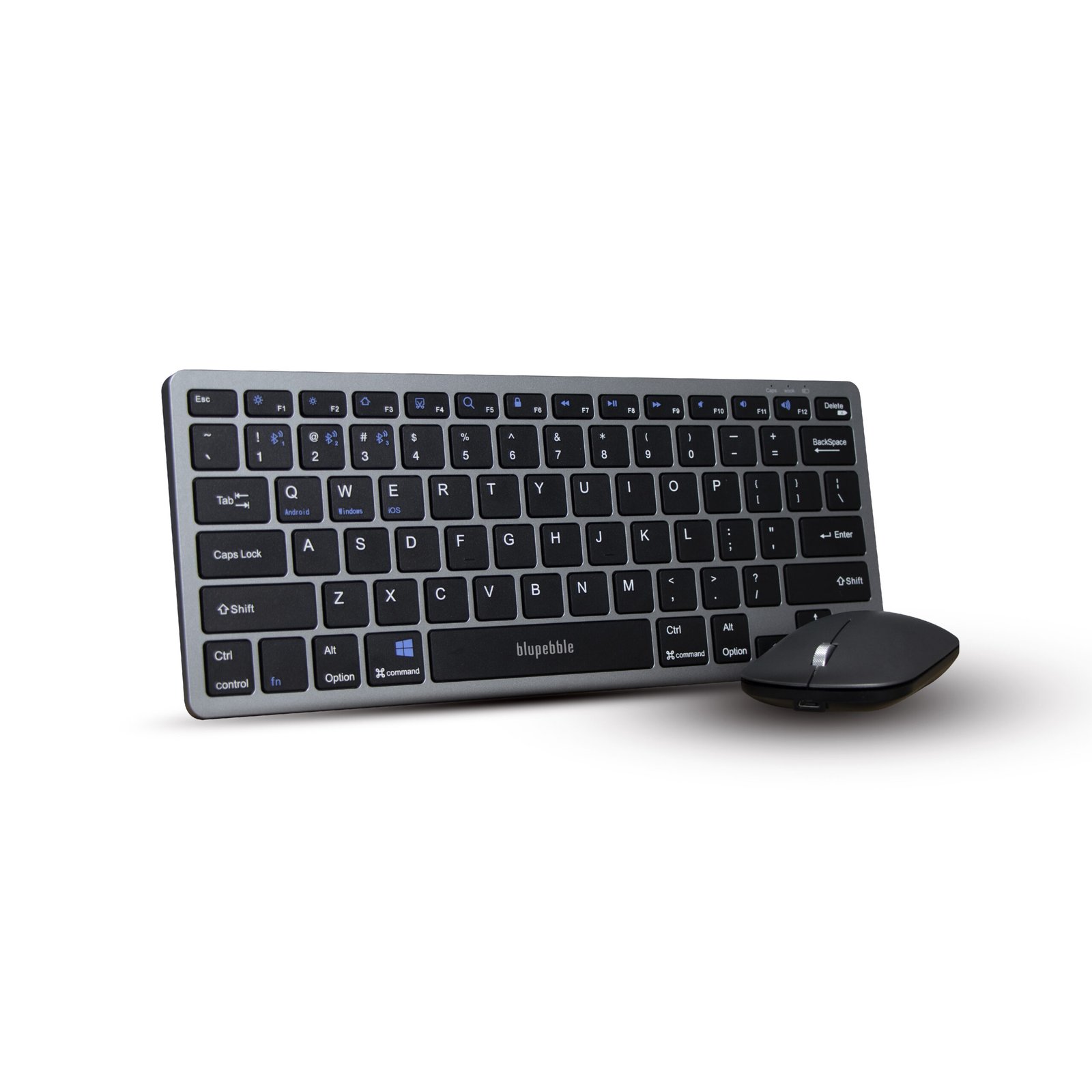 Bluepebble Magic Pebble Combo - Wireless Keyboard + Mouse - Grey BP-MPCKM-GY