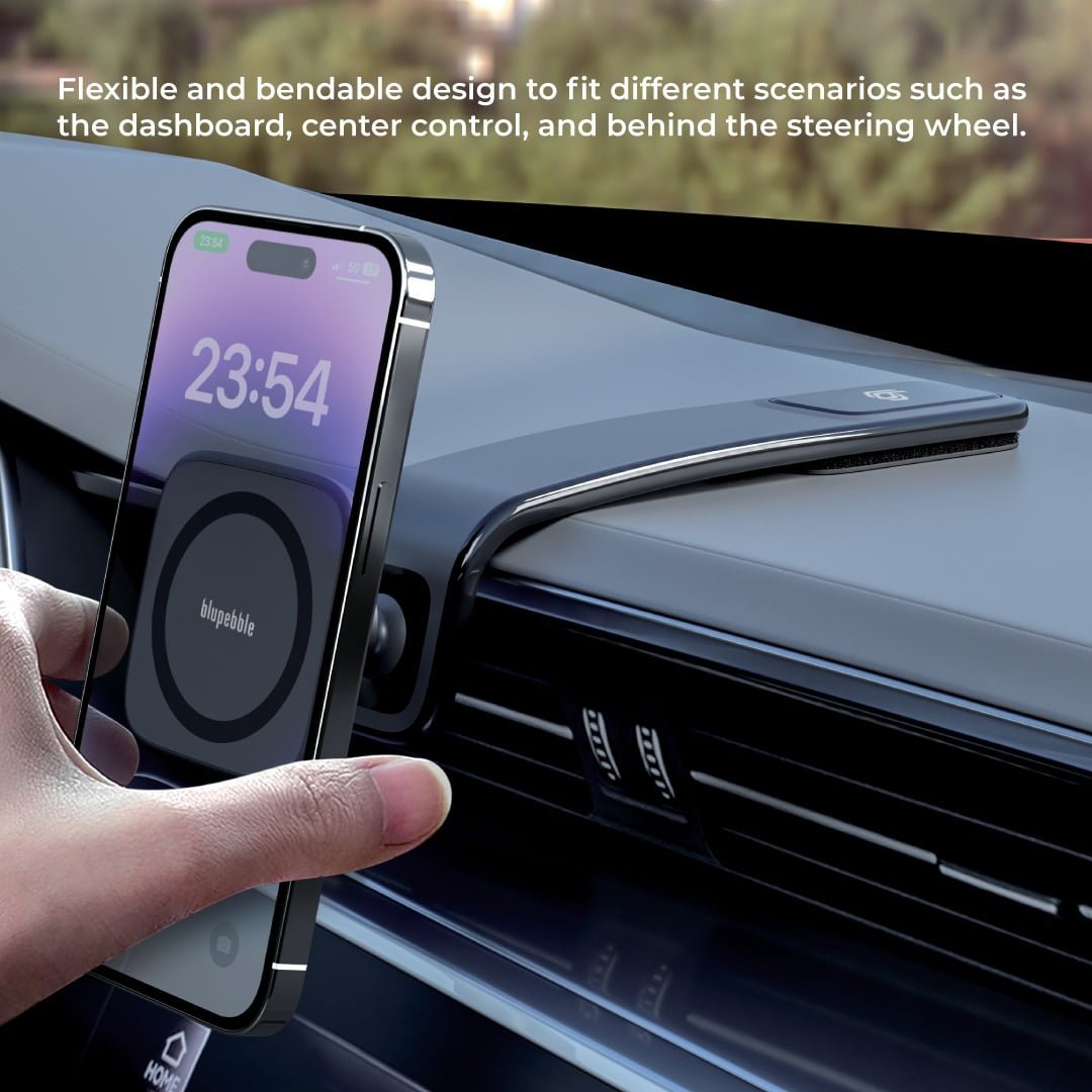 BLUPEBBLE NAVI MAGNETIC MOUNT WITH MAGSAFE PHONE HOLDER BLACK BP-NAVIMAGMOUNT-BK thumbnail 6