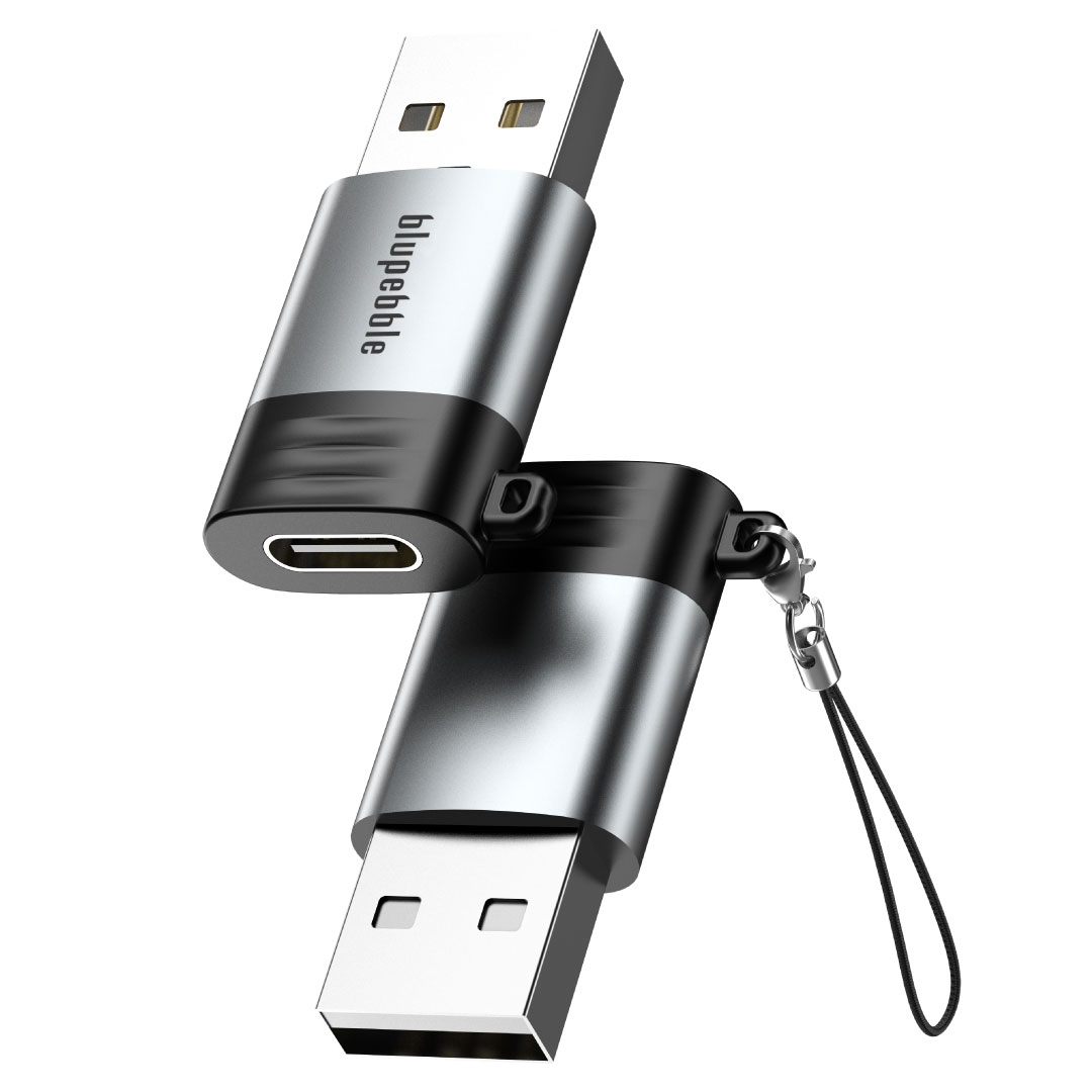 BLUPEBBLE USB A 3.0 TO USB C OTG ADAPTER GRAY BP-OTGA2C-GY