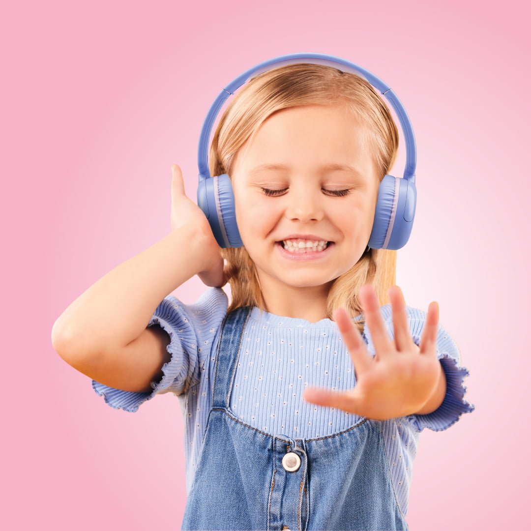 Bluepebble Kids Pulse Audio KD80 Wireless Headphones - Safe & Stylish BP-PAD80JNR thumbnail 7