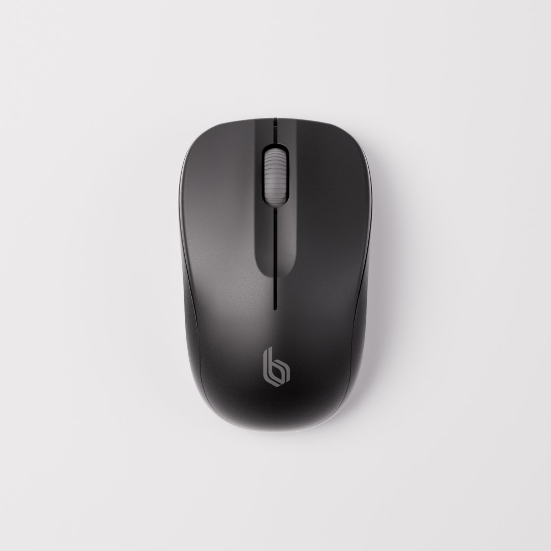 Blupebble Pebble Wireless Mouse 1000 DPI Dual Mode Black BP-PEBBLEMOUSE1-BK thumbnail 4