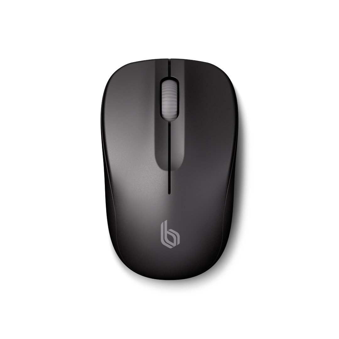Blupebble Pebble Wireless Mouse 1000 DPI Dual Mode Black BP-PEBBLEMOUSE1-BK