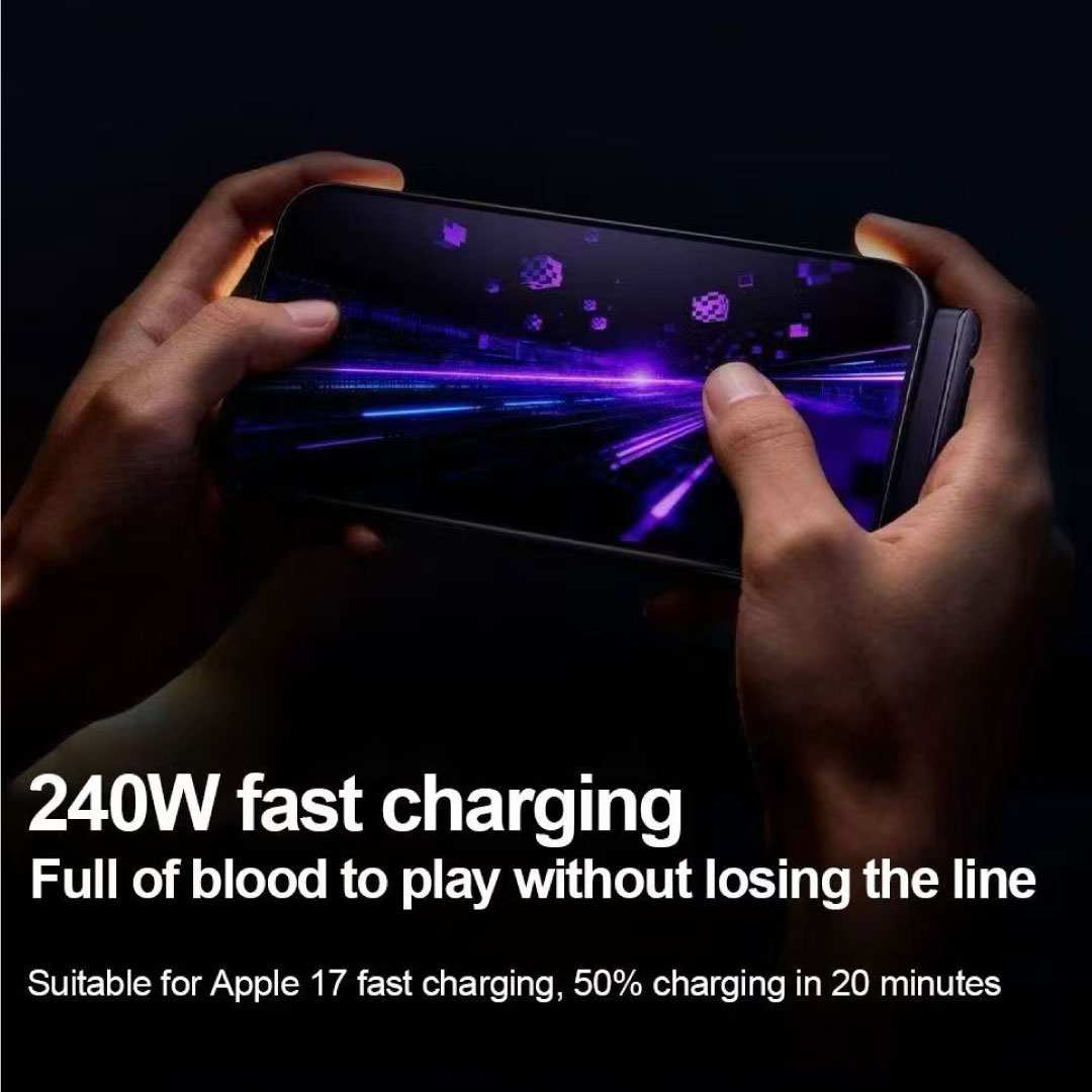 BLUPEBBLE POWERFLOW AXIS USB-C TO USB-C 240W BRAIDED CABLE W STAND GRAY BP-PFAXIS1.2M240W-GY thumbnail 6