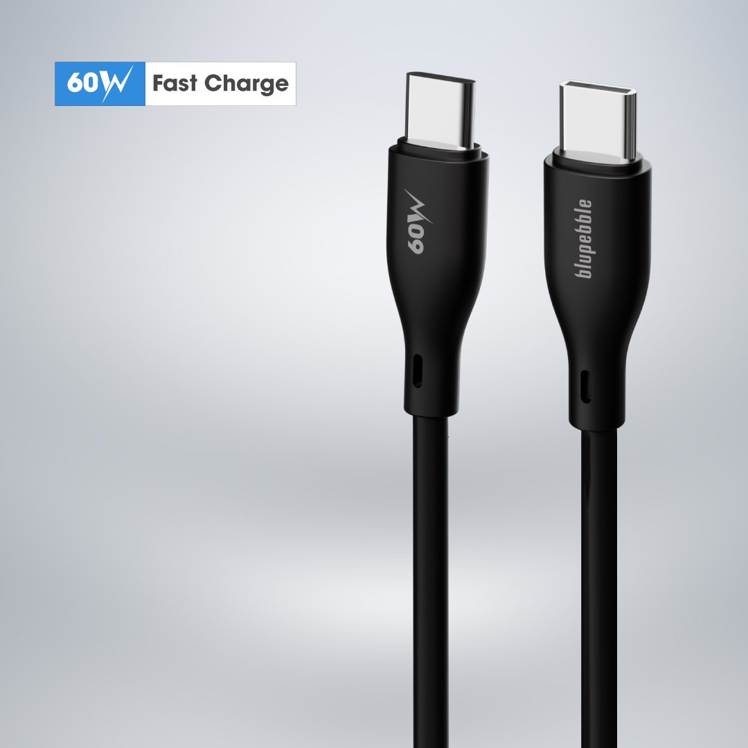 Bluepebble PowerFlow PD60W USB-C to USB-C Cable - Fast and Durable BP-PFUSBC-60W thumbnail 2