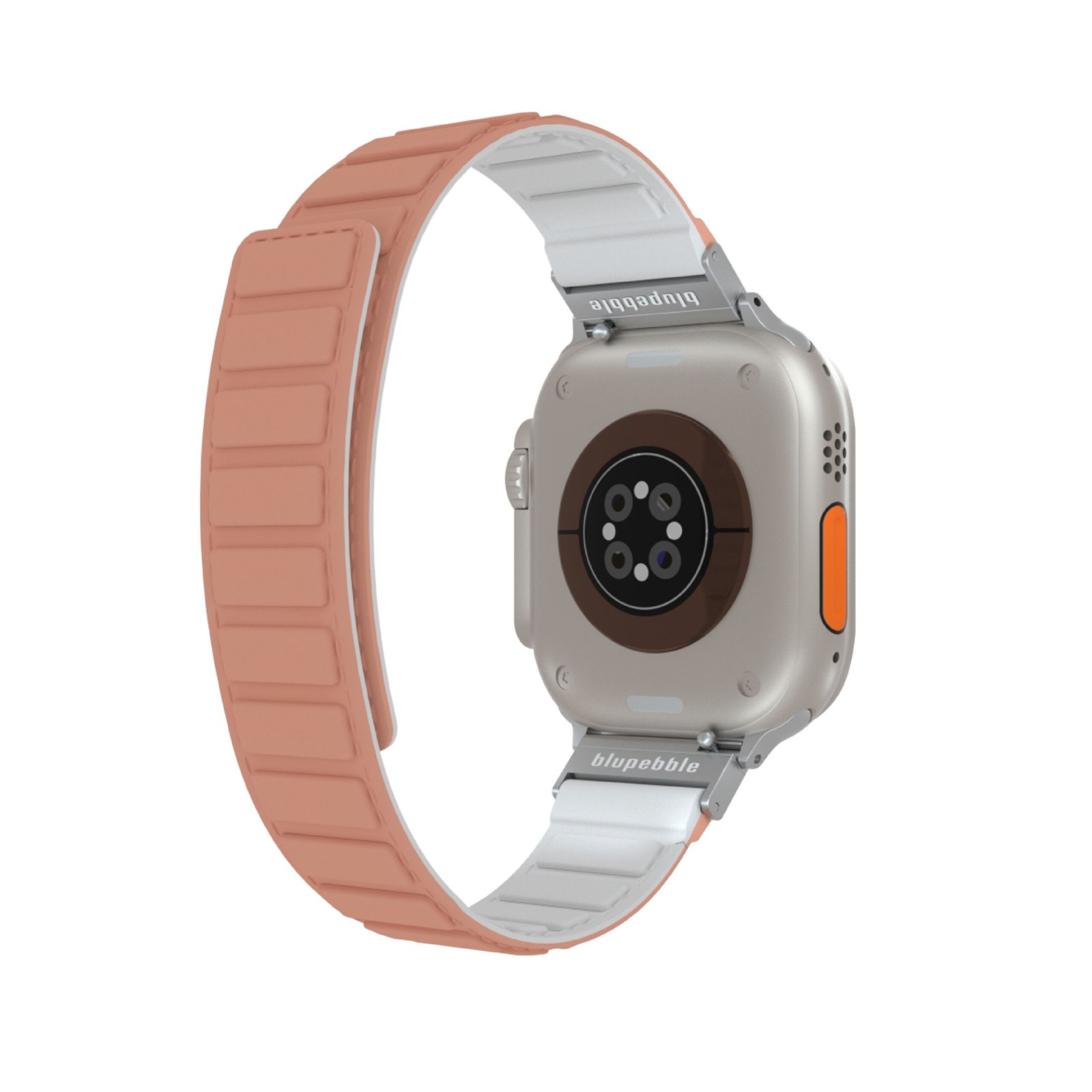 BLUPEBBLE ROSA SILICONE REVERSIBLE MAGNETIC STRAP 41/40/38MM PINK/WHITE BP-ROSA41-PKW thumbnail 2
