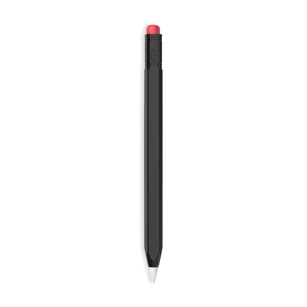 BLUPEBBLE SILICONE CASE BLACK FOR APPLE GEN 2 PENCIL BP-SPSKING2-BK
