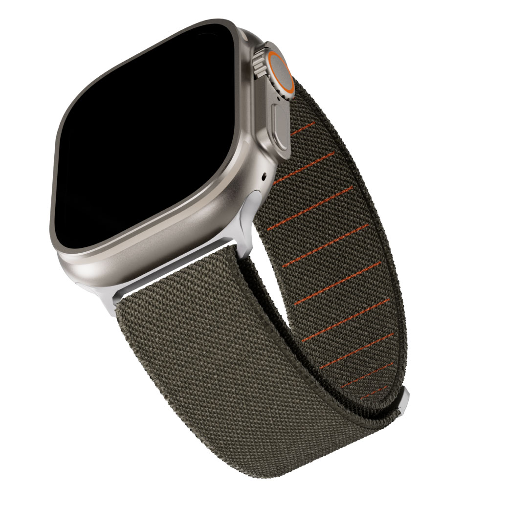 BLUPEBBLE APPLE WATCH STRAP ULTRA 3 AND SERIES 11 TERYN SERIES 49/46/45/44/42MM GREEN BP-TERYN-GN