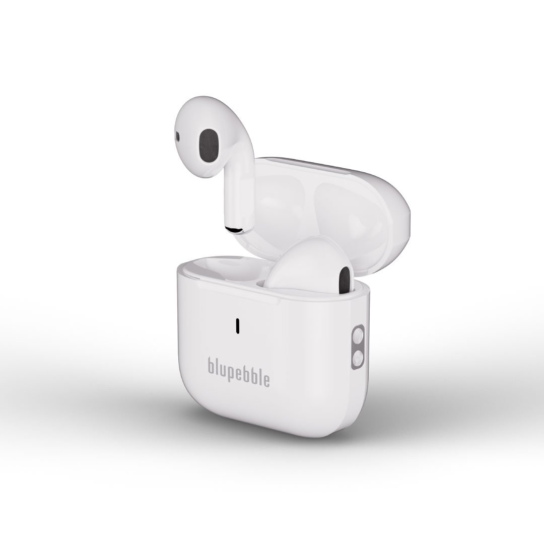 Blupebble TuneFlow True Wireless Earbuds – Crystal Clear Sound, Sleek White Design BP-TWSTUNEFLOW-WH thumbnail 4