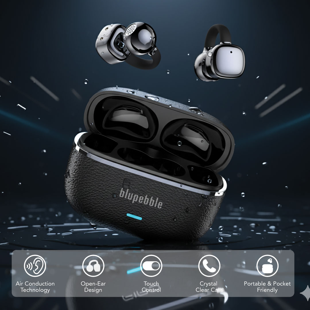 BLUPEBBLE TUNEFLOW LITE TRUE WIRELESS EARBUDS BLACK BP-TWSTFLITE-BK thumbnail 5