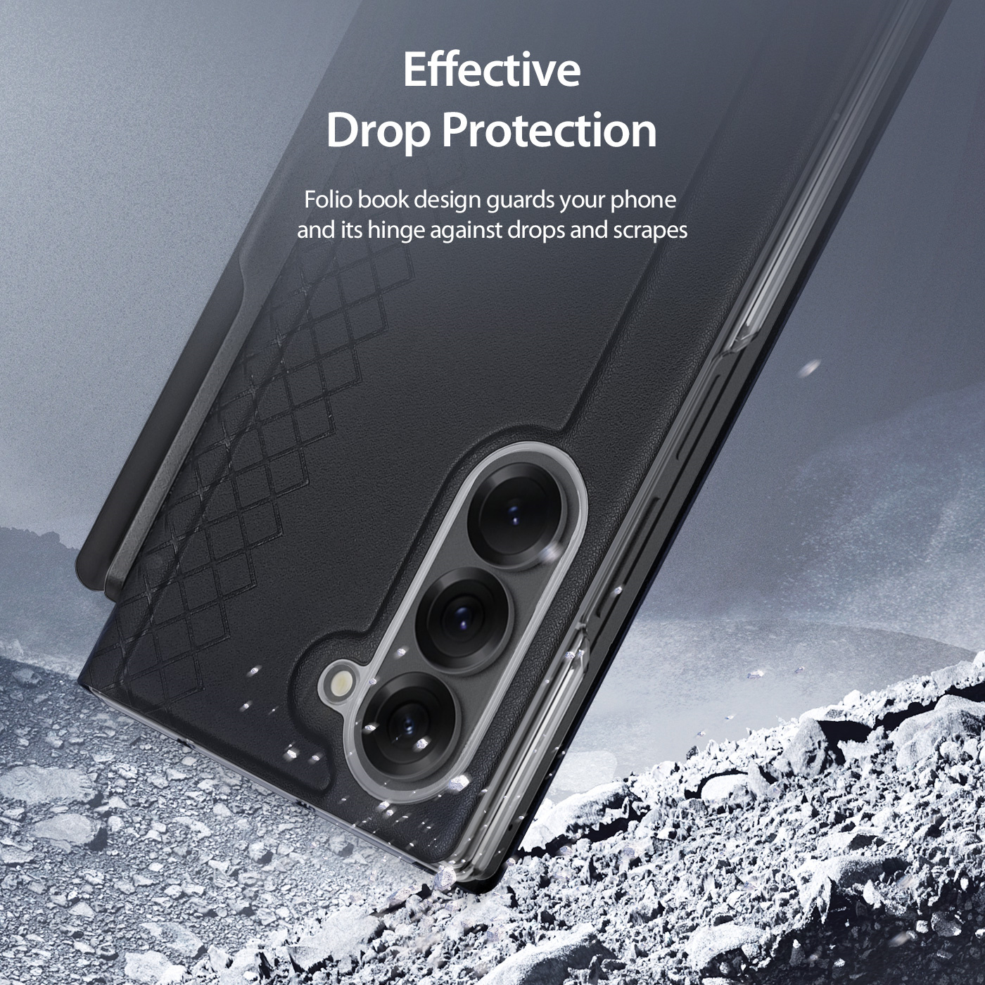 DUXDUCIS SAMSUNG Z FOLD 7 BRIL SERIES WITH PEN SLOT MAGNETIC CASE BLACK BRIL0079 thumbnail 5