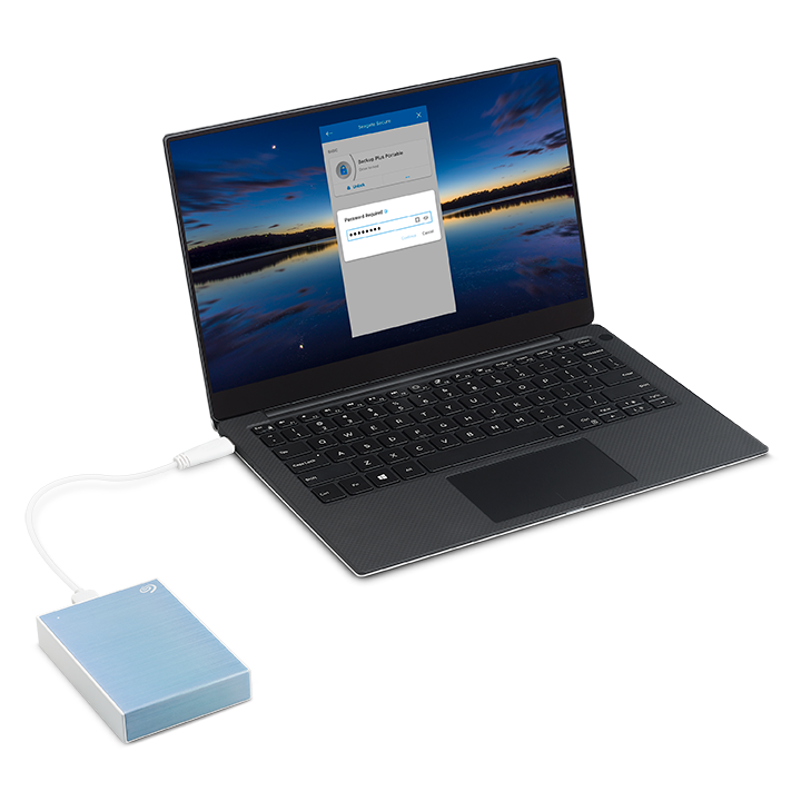 SEAGATE 4TB EXTERNAL ONE TOUCH PORTABLE HDD BLUE STKC4000402 thumbnail 2