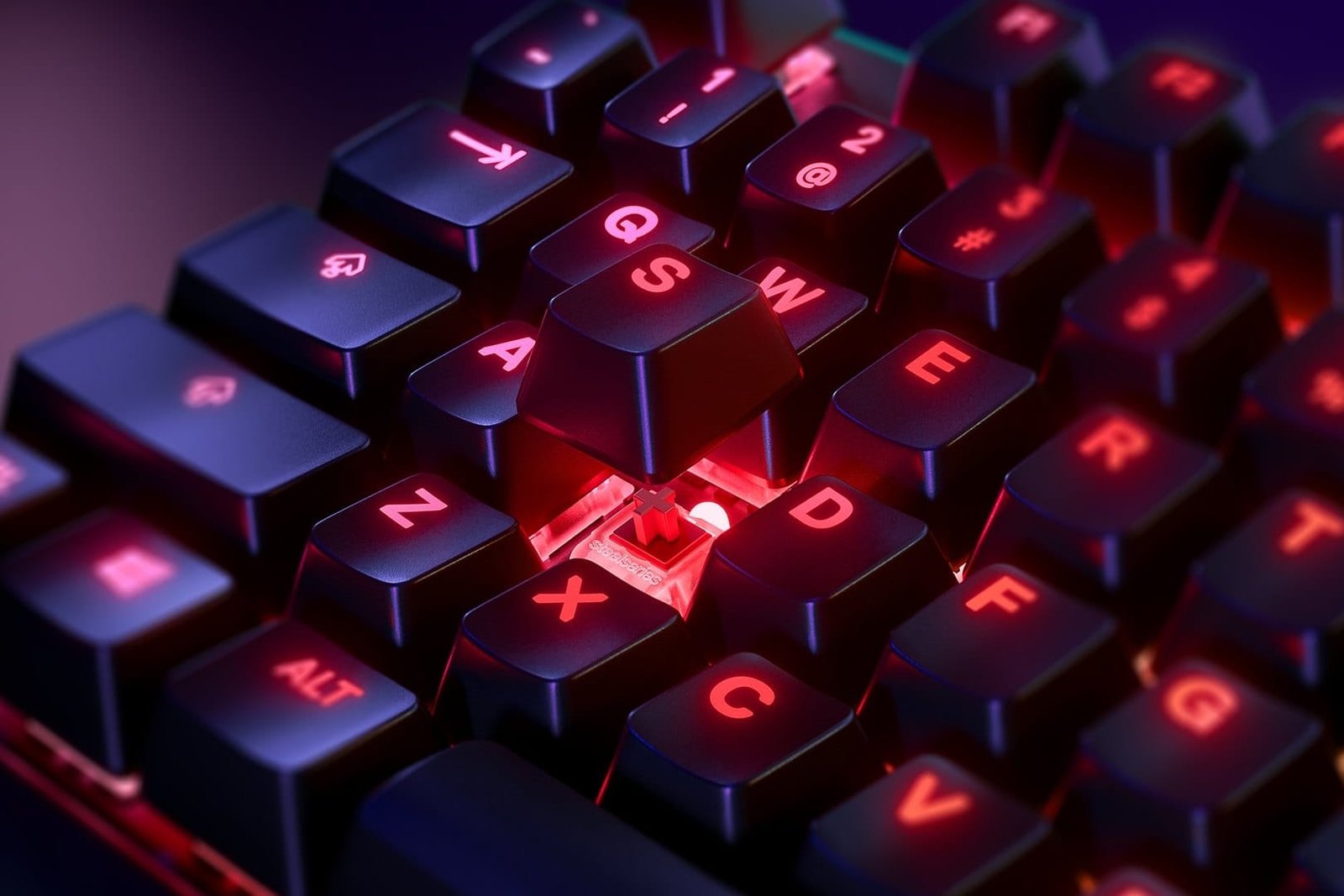 SteelSeries Apex 7 Red Switch Mechanical Gaming Keyboard US (KB 64636) - Dynamic RGB Lighting, Premium Red Switches for Quick Response thumbnail 6