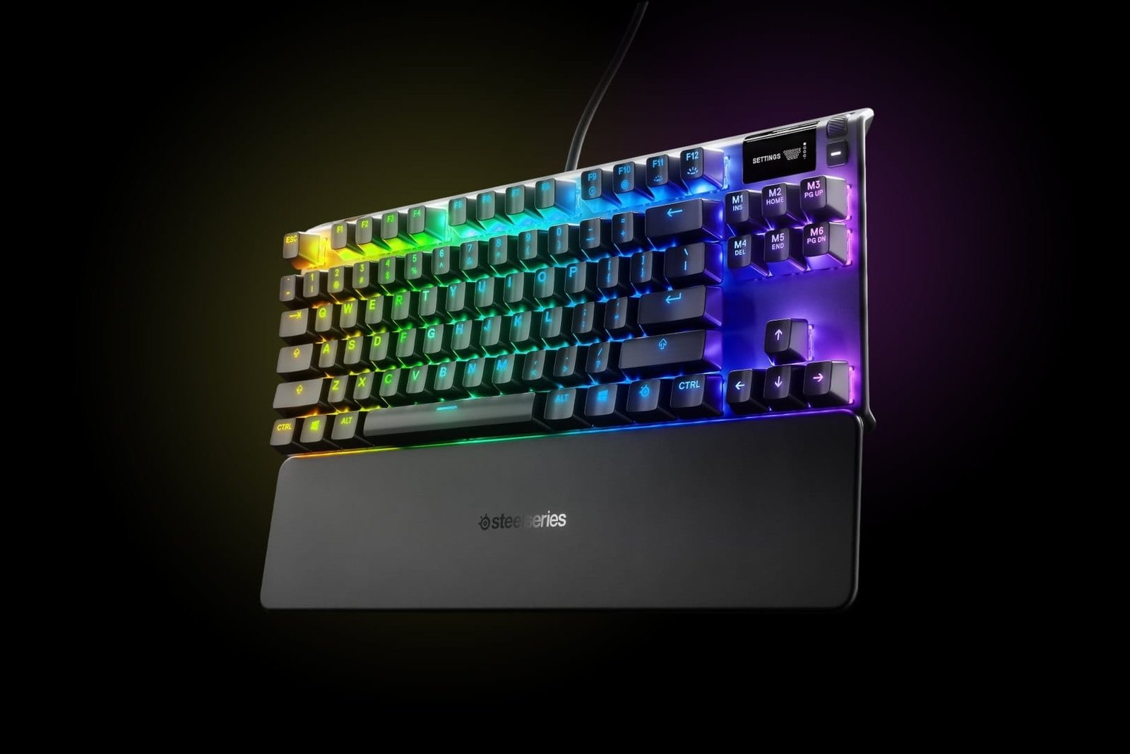 SteelSeries Apex 7 TKL Red Switch Mechanical Gaming Keyboard US (64646) - Compact Design, Dynamic RGB Lighting, Responsive Red Switches thumbnail 3