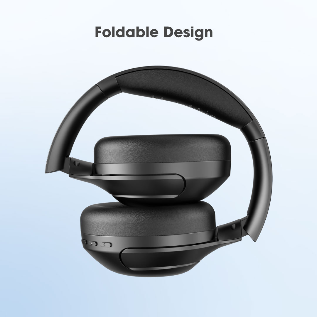 BLUPEBBLE OVER EAR FOLDABLE DIGITAL HYBRID NOISE CANCELLING HEADPHONES C85 STONE BP-PAC85-STN thumbnail 6