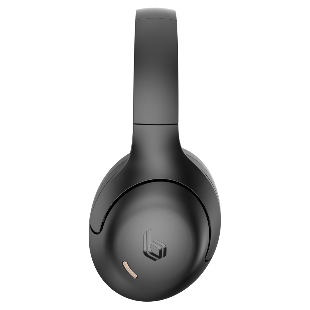 BLUPEBBLE OVER EAR FOLDABLE DIGITAL HYBRID ANC HEADPHONES C100 BLACK BP-PAC100ANC-BK thumbnail 2