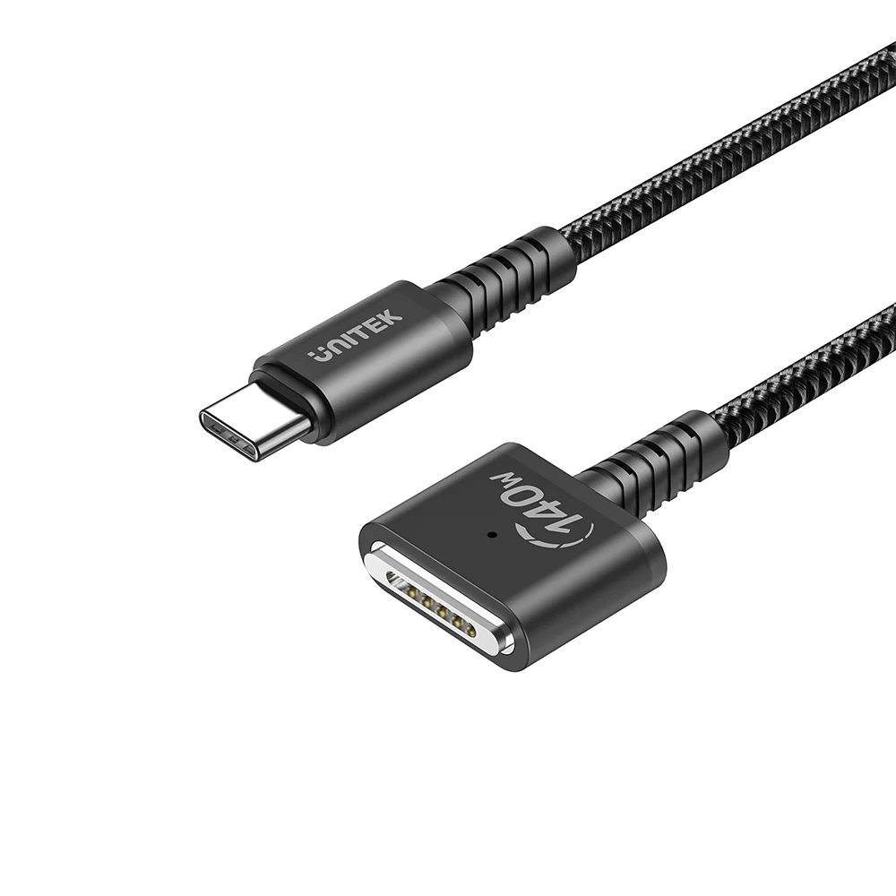 UNITEK PD 3.1 USB C TO MAGNETIC 3 CHARGING CABLE PD 140W 2M BLACK C14121BK-2M