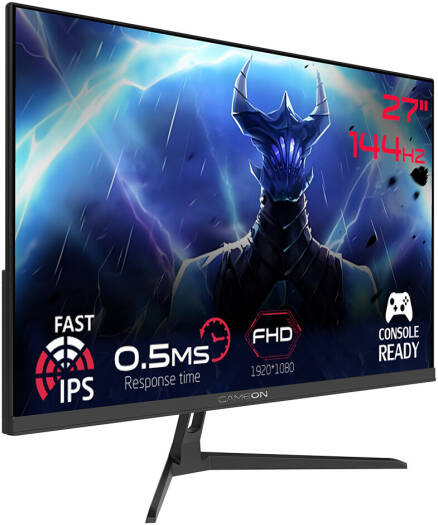 GAMEON ESSENTIAL 27 INCH FHD 144HZ 0.5MS GAMING MONITOR BLACK GOES27FHD144IPS thumbnail 2