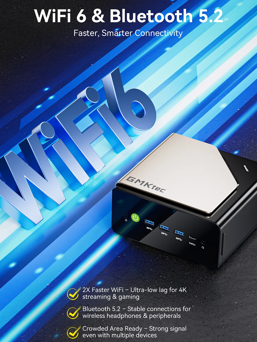GMKTEC MINI PC INTEL ULTRA 9 285H 64GB RAM 1TB SSD WIN 11 PRO NUCBOX-EVO-T1 thumbnail 5