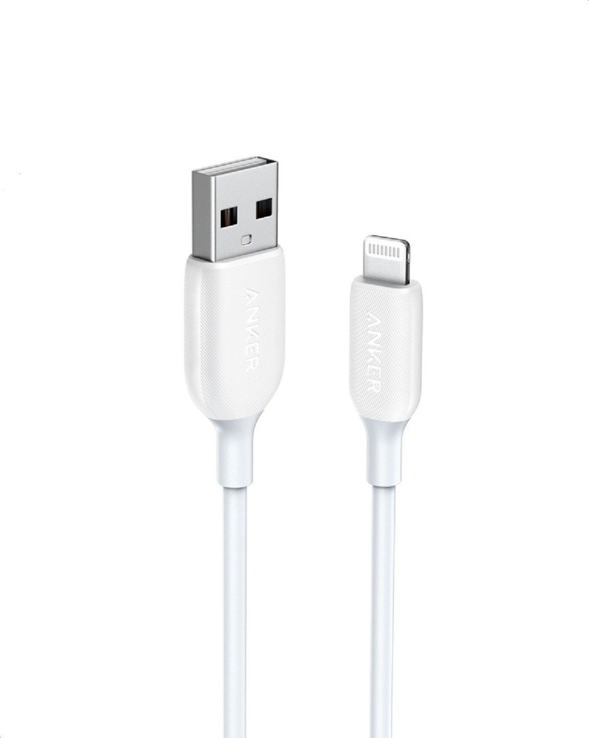 ANKER POWERLINE III LIGHTNING CABLE WHITE-3FT A8812H21