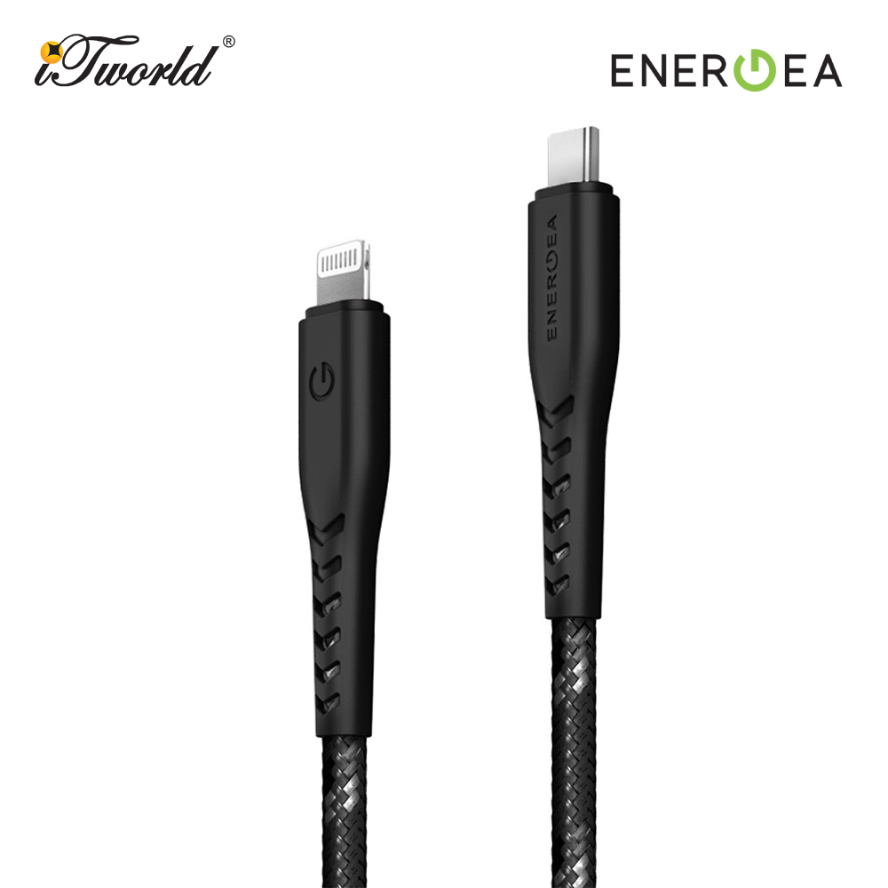 ENERGEA C94 NYLOFLEX CABLE USB-C TO LIGHTNING 1.5M BLACK thumbnail 3