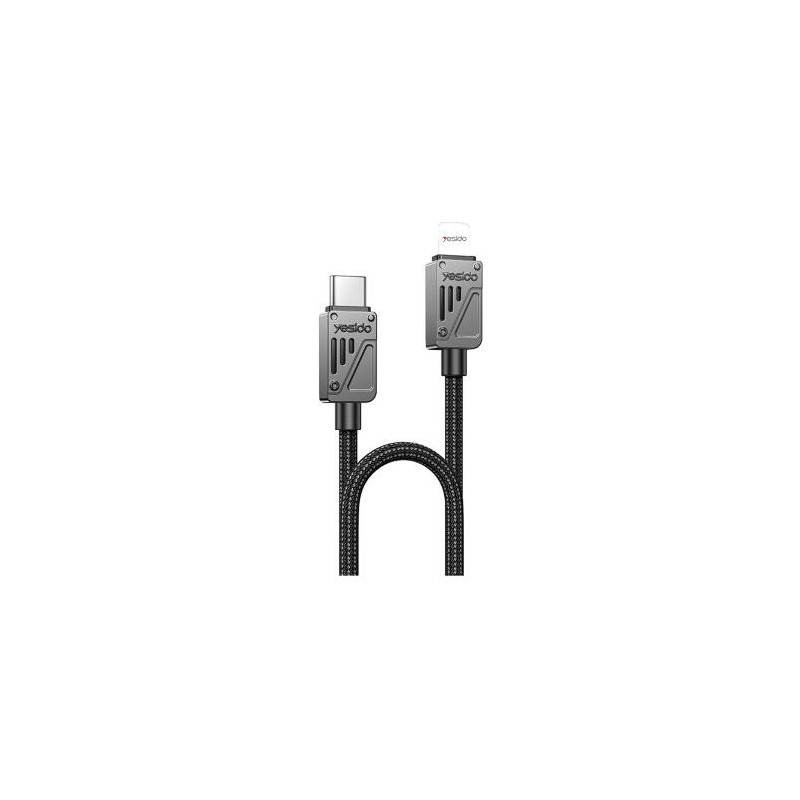 YESIDO 27W USB-C TO LIGHTNING CABLE 1.2M BLACK CA195