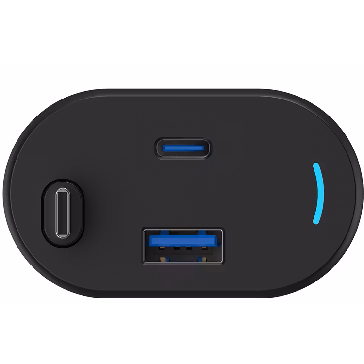 POWEROLOGY CURRNEX 60W MULTI PORT CAR CHARGER WITH RETRACTABLE 75CM CABLE BLACK PCCSR19BK thumbnail 10