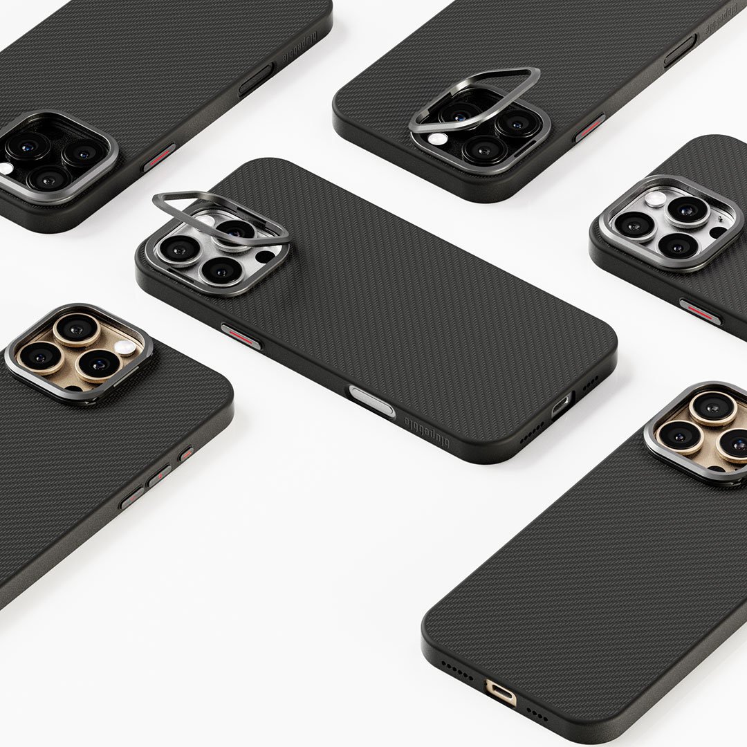Blupebble iPhone 16 Pro/Pro Max FaserSchutz with MagSafe Case Black Gray | Ultimate Protection with Sleek Design thumbnail 2