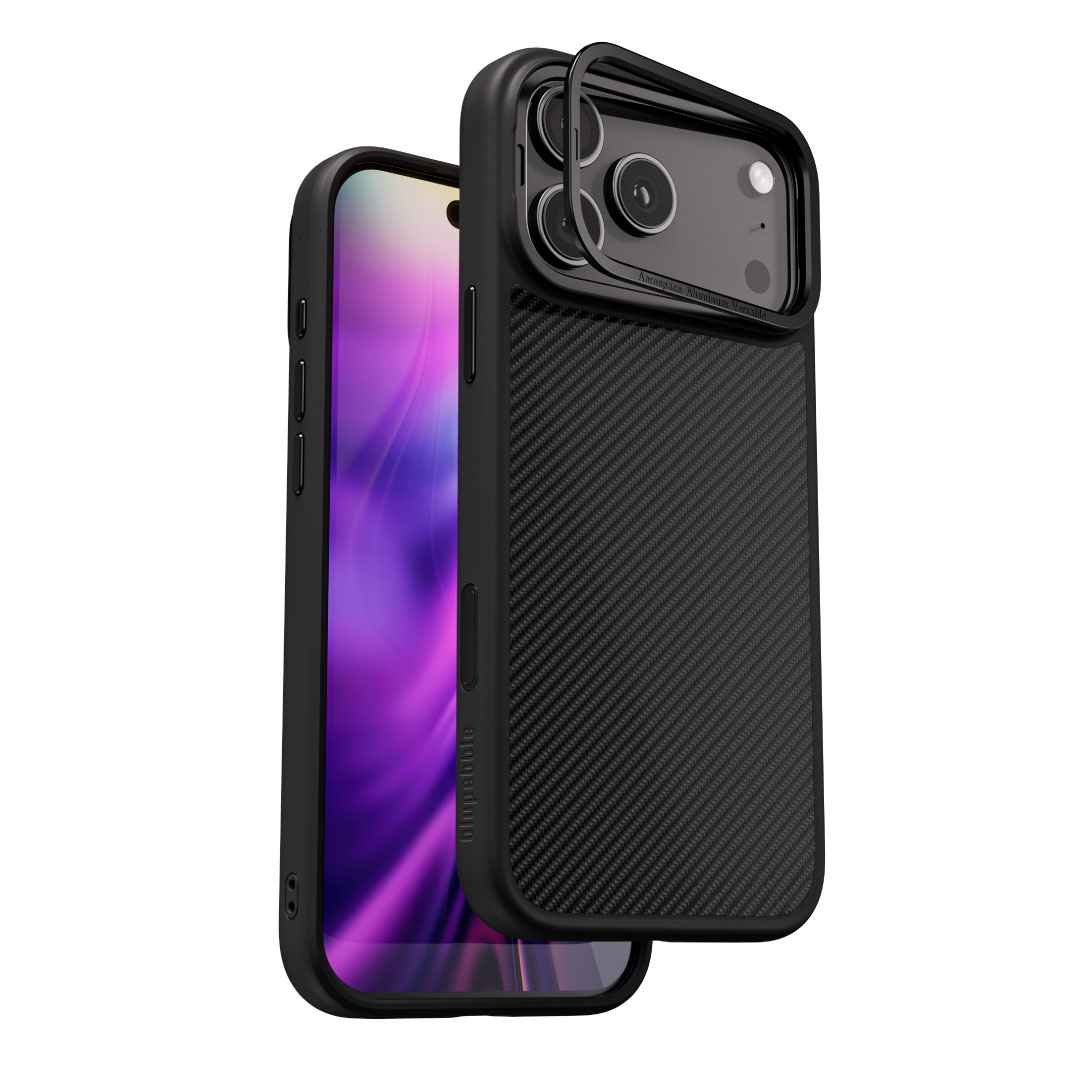 Blupebble Carbon Arma Case With MagSafe For iPhone 17 Pro Black BP-IPCBA17PRO-BK