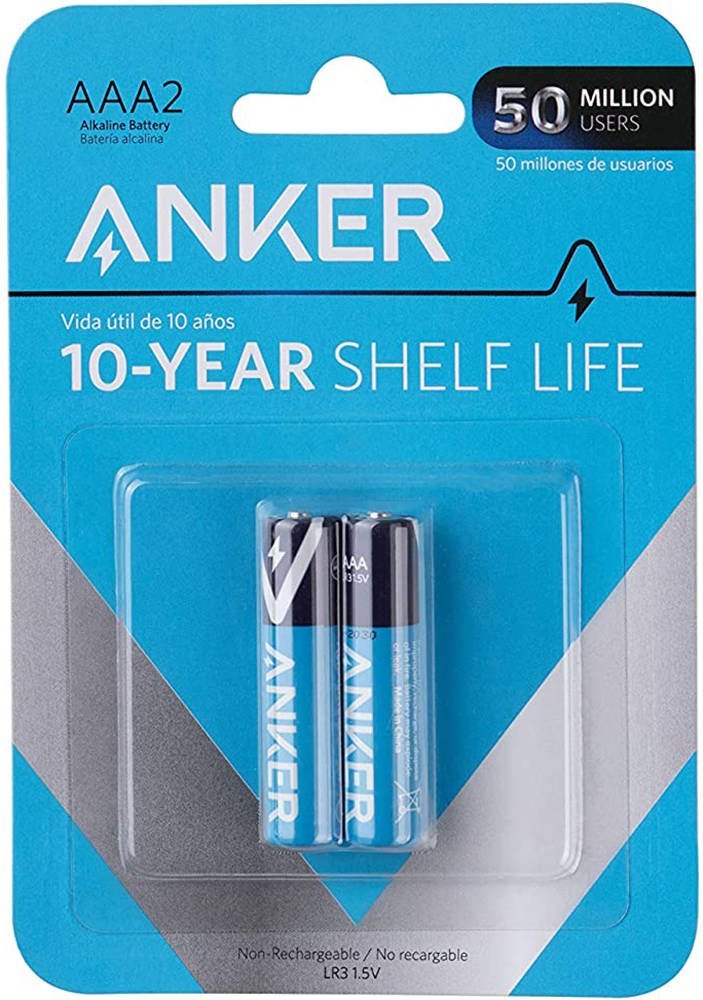 ANKER AAA ALKALINE BATTERIES 2 PACK  B1820H11
