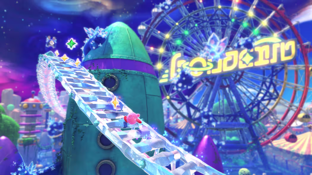 NINTENDO SWITCH 2 KIRBY AND FORGOTTEN LAND + STAR CROSSED WORLD GAME thumbnail 6