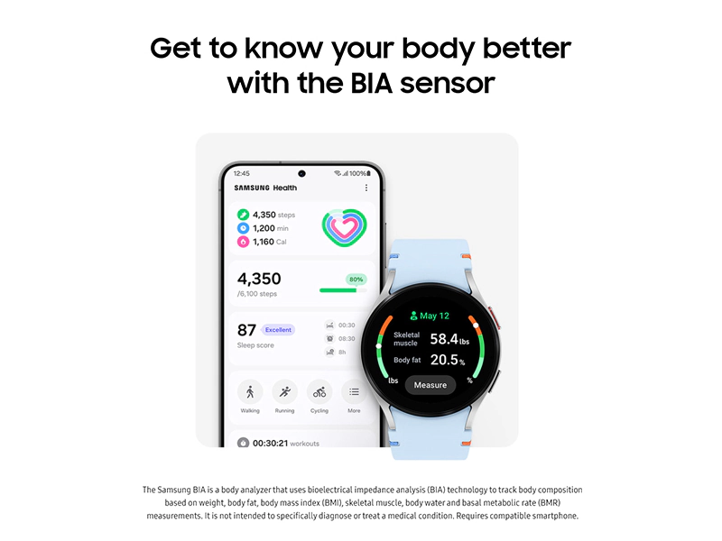 Samsung Galaxy Watch FE 40mm (SM-R861) - Stylish Design, Advanced Fitness Tracking thumbnail 4