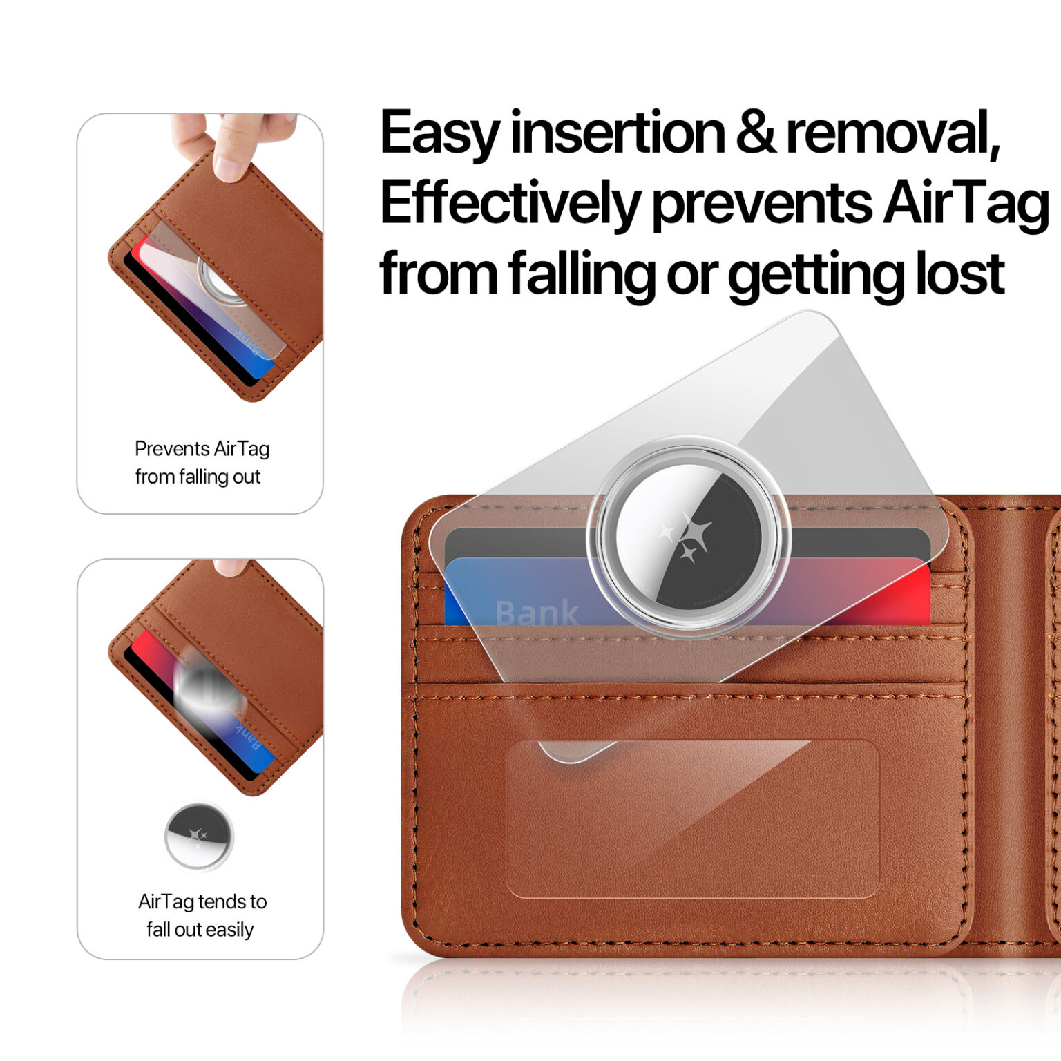DUXDUCIS AIRTAG CARD CASE 2 PCS AIRTAG0005 thumbnail 5