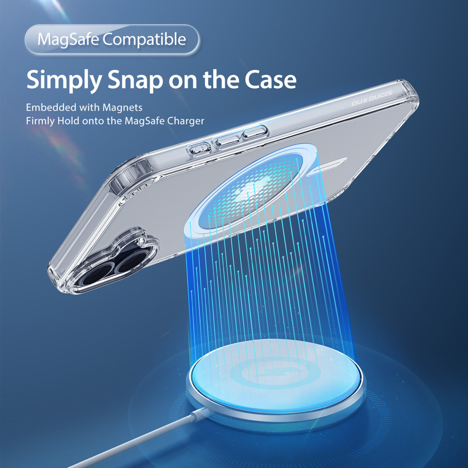 DUXDUCIS IPHONE 16 CLIN MAG CASE CLEAR CLIN-00104 thumbnail 3