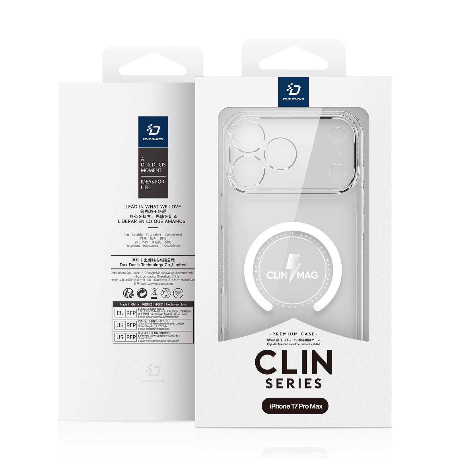 DUX DUCIS IPHONE 17 PRO MAX CLIN MAG CLEAR CASE TRANSPARENT Clin-00146 thumbnail 12