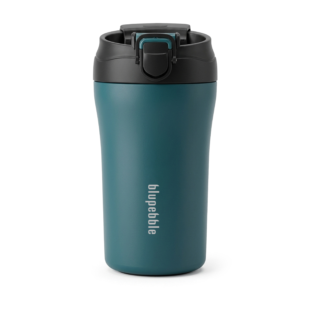BLUPEBBLE CAFFECUP THERMAL MUG 400ML TEAL BP-CAFFECUP-TL