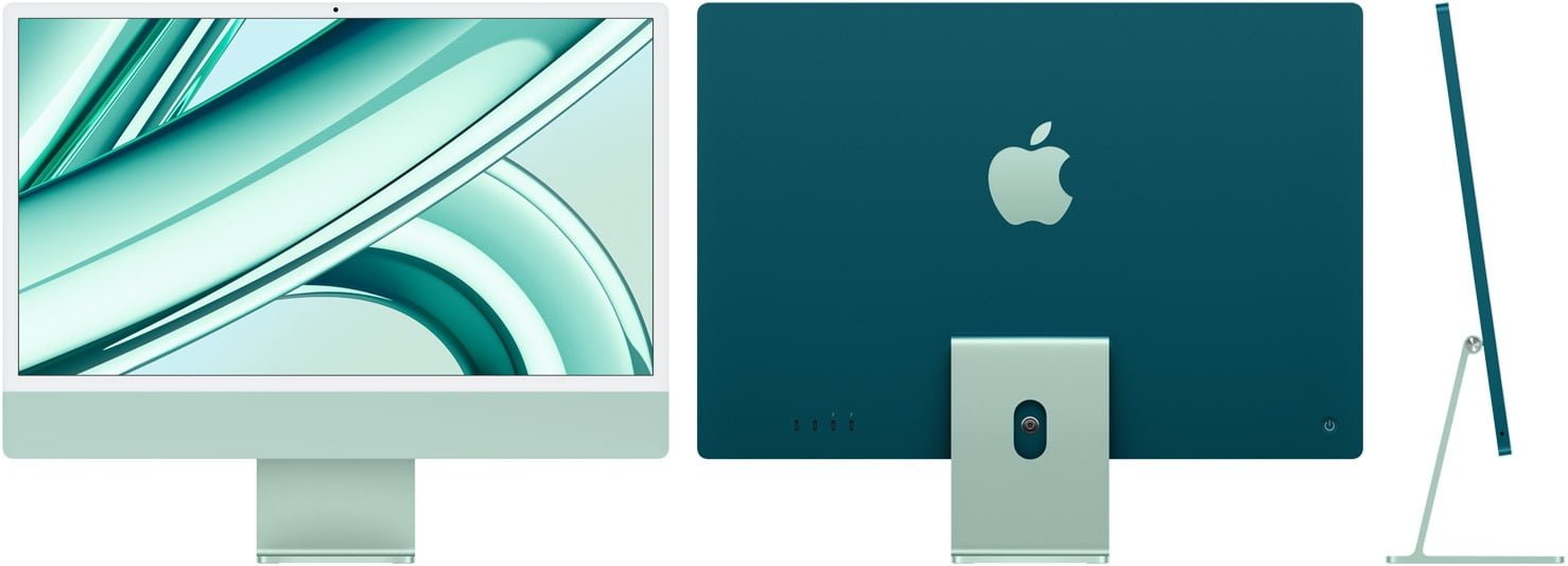 APPLE 24-INCH IMAC 4.5K DISPLAY M3 CHIP WITH 8-CORE CPU AND 8-CORE GPU, 256GB SSD GREEN ARABIC MQRA3 thumbnail 2