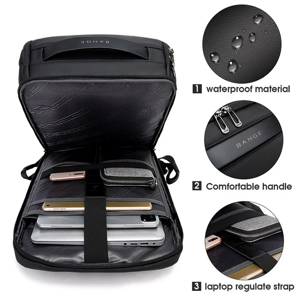 BANGE BACKPACK BLACK BG-2517-1 thumbnail 3