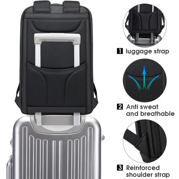 BANGE BACKPACK BLACK BG-2517-1 thumbnail 5