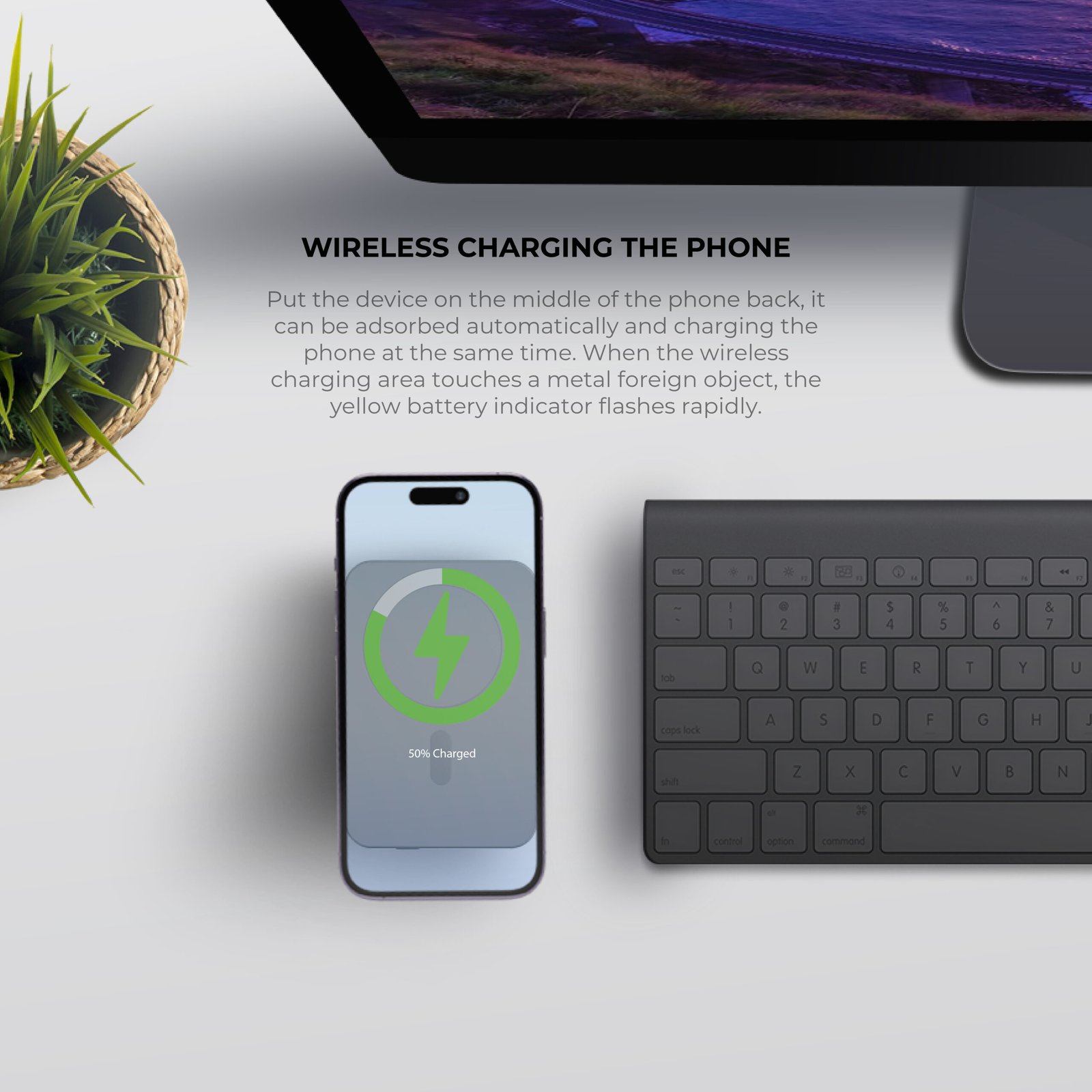 BLUPEBBLE 15W CORE POD MAX 10000MAH MAGSAFE POWER BANK GREY BP-CPMAX10000-SG thumbnail 6