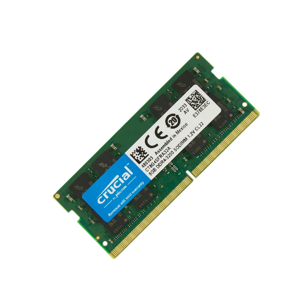 CRUCIAL RAM DDR4 3200 SODIMM 8GB LAPTOP CT8G48FRA32A