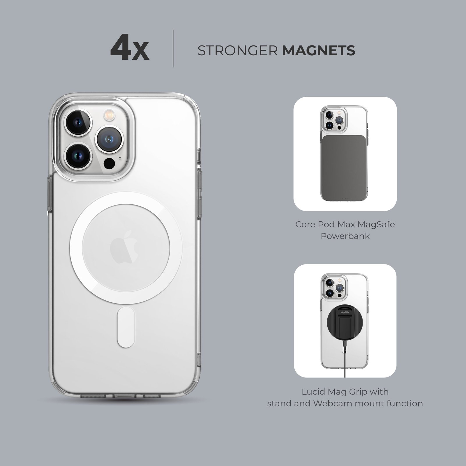 BLUPEBBLE IPHONE 15 PRO HYBRID MAG COMPATIBLE WITH MAGSAFE CASE thumbnail 9