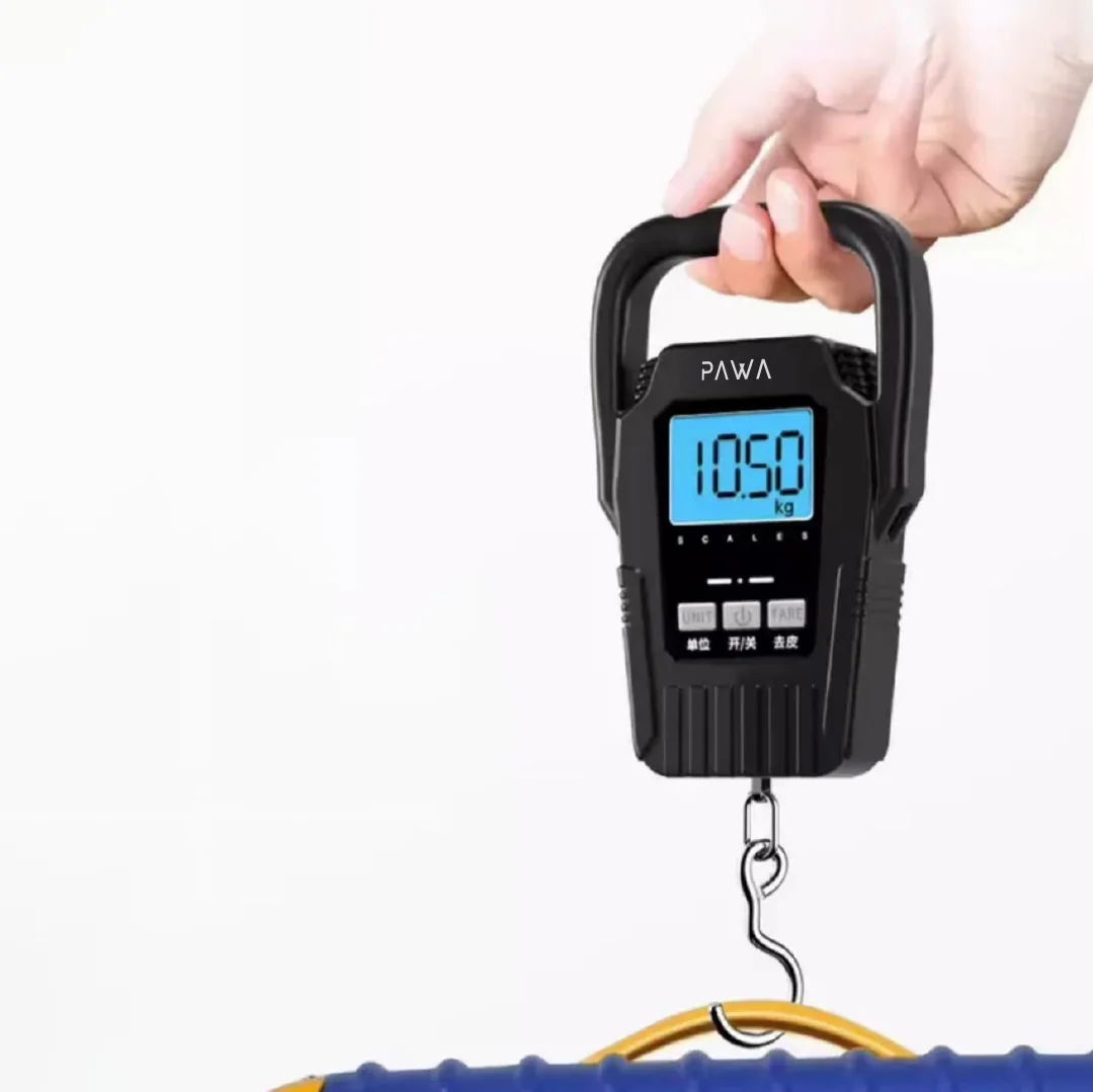 PAWA VOYAGER DIGITAL LUGGAGE SCALE BLACK PW-LGSC50KG-BK thumbnail 2