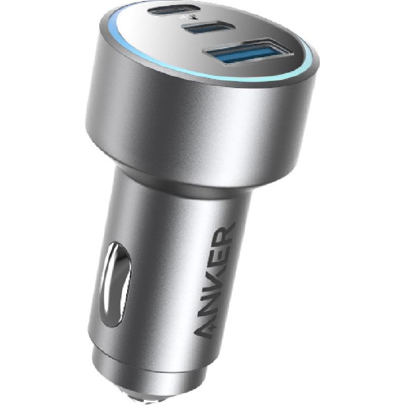 ANKER 535 67W POWERFUL TRIPLE PORT CAR CHARGER GRAY A2731HA1