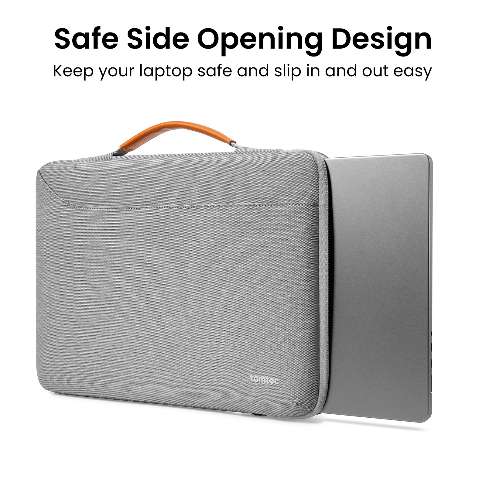 TOMTOC DEFENDER A22 13 INCH LAPTOP BRIEFCASE GRAY A22C2G5 thumbnail 5