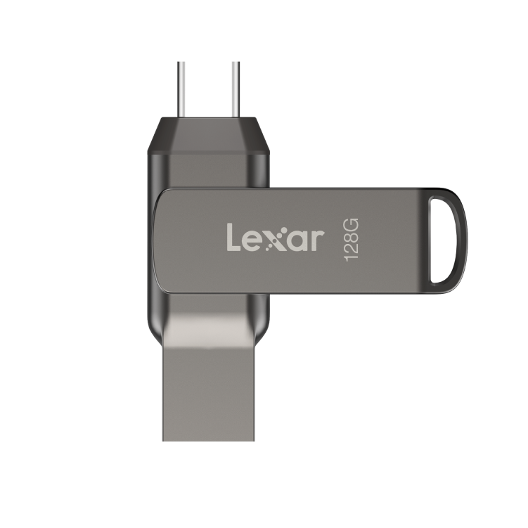 LEXAR JUMPDRIVE DUAL DRIVE USB C 128GB SPEED UP TO 130 MB/S FLASH DRIVE D400 LJDD400128-BNQNG